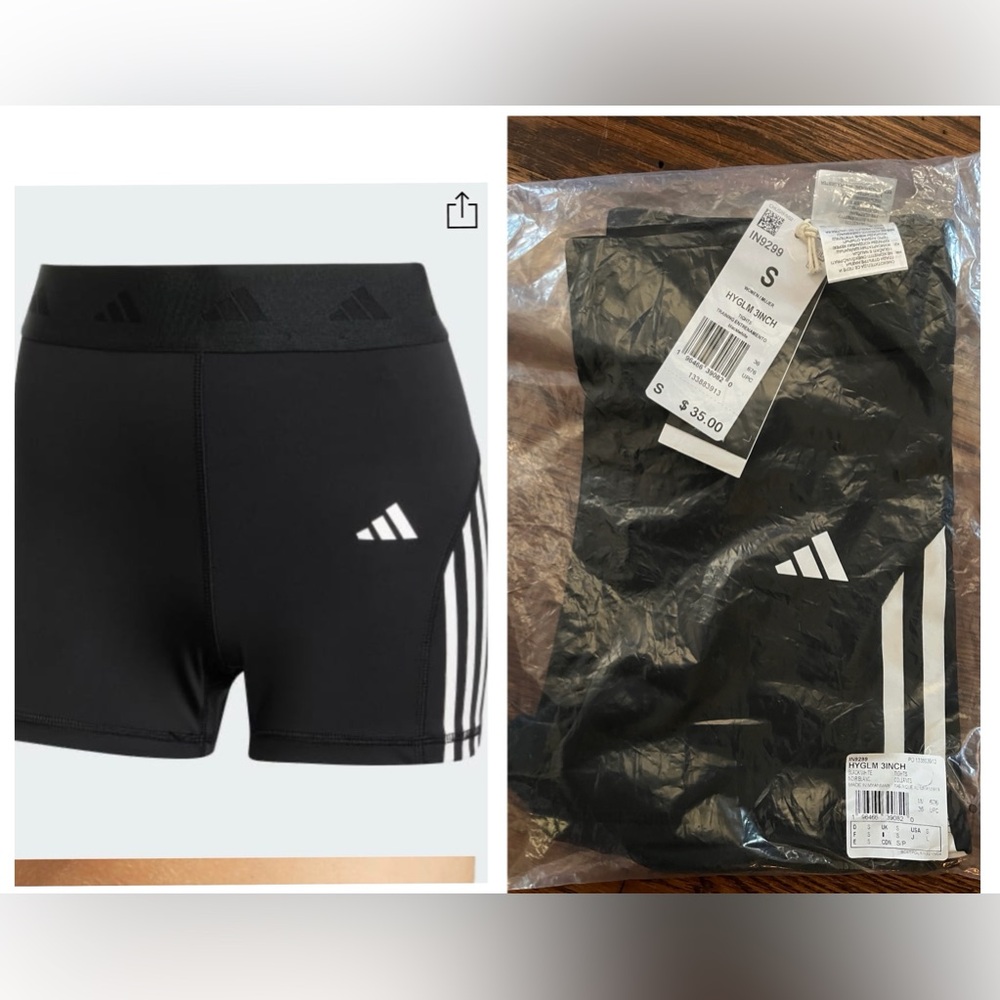 Womens Adidas Hyperglam legging shorts xs